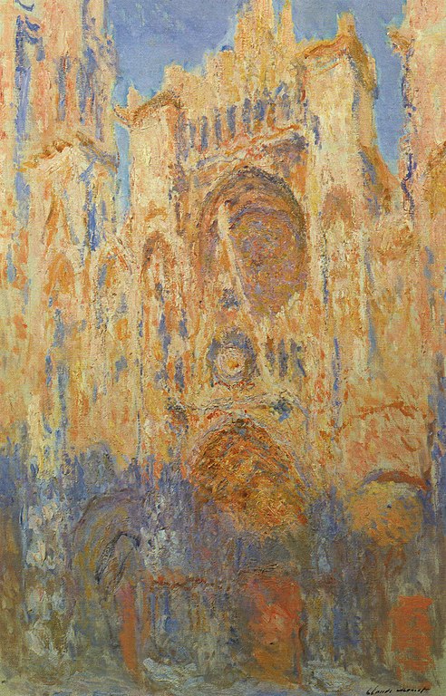 モネ《ルーアン大聖堂、ファサード（日没）》